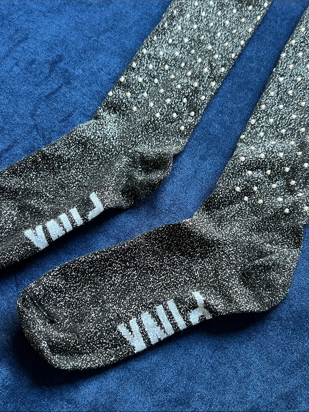 PINK Sparkle Grip Knee-High Socks